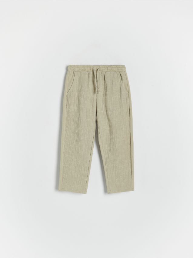 Pantaloni chino din jerseu - verde-oliv deschis Pantaloni chino din jerseu - verde-oliv deschis