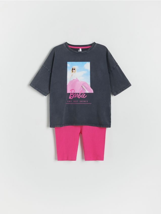 Pijama din doua piese Barbie - roz-fuchsia Pijama din doua piese Barbie - roz-fuchsia