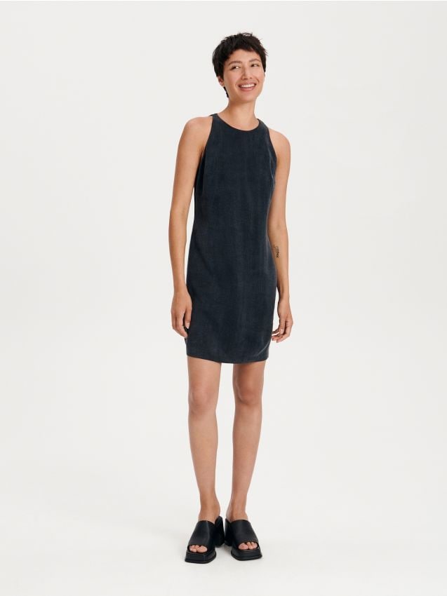 Rochie mini, cu continut ridicat de Lyocell - negru Rochie mini, cu continut ridicat de Lyocell - negru