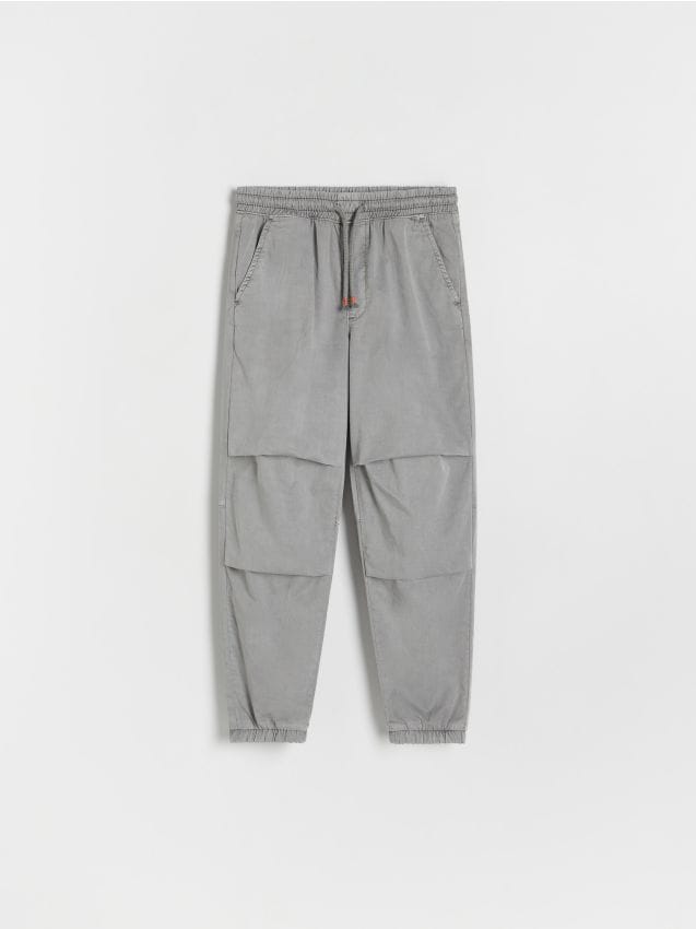 Pantaloni parachute din bumbac - gri-inchis Pantaloni parachute din bumbac - gri-inchis