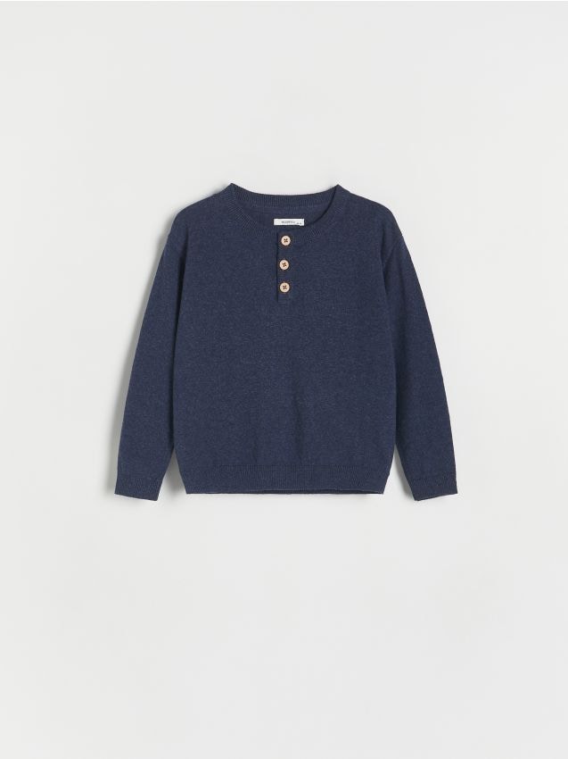 Pulover cu continut ridicat de in - bleumarin Pulover cu continut ridicat de in - bleumarin