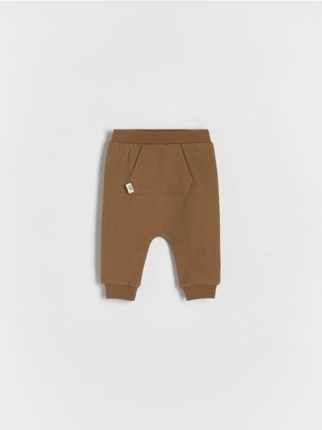 Pantaloni din jerseu, cu buzunare - maro Pantaloni din jerseu, cu buzunare - maro