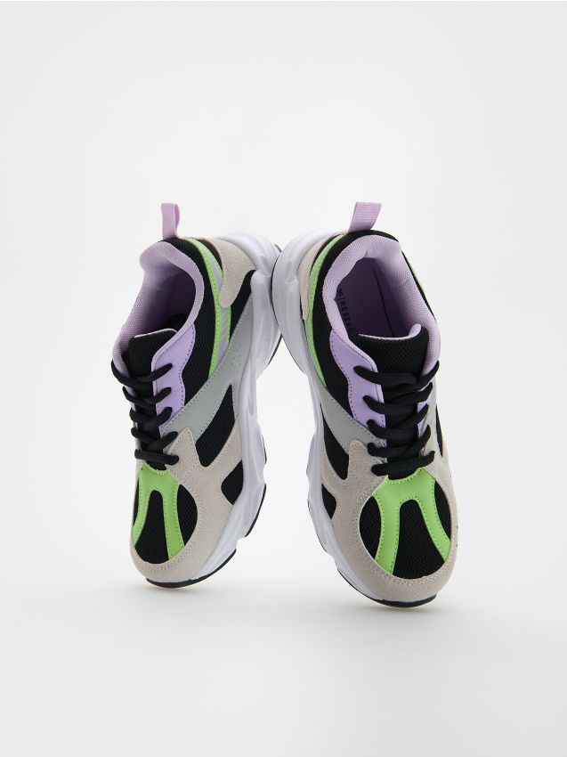 Pantofi sport multicolori - gri deschis Pantofi sport multicolori - gri deschis