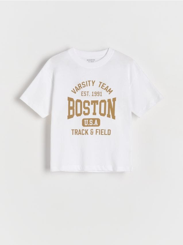 Tricou oversized, cu continut ridicat de bumbac - crem Tricou oversized, cu continut ridicat de bumbac - crem