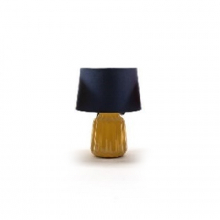 Lampa cu baza ceramica, COLORS, diametru 20 cm, inaltime 33 cm, albastru Lampa cu baza ceramica, COLORS, diametru 20 cm, inaltime 33 cm, albastru
