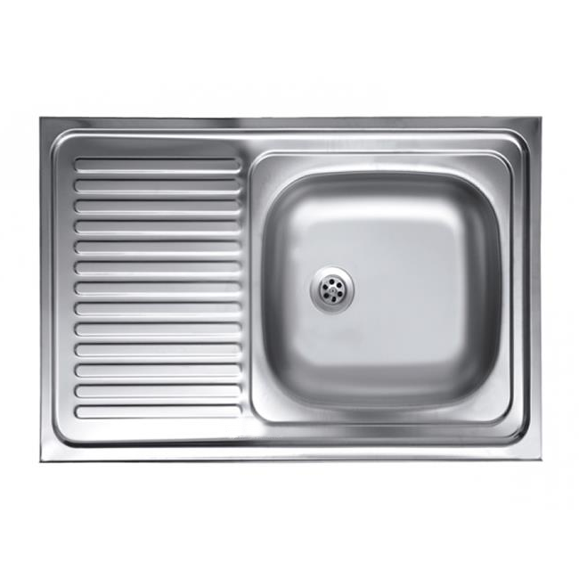 Chiuveta Sanitec S416D, pentru masca, finisaj satinat, cuva dreapta, 80x50cm, inox Chiuveta Sanitec S416D, pentru masca, finisaj satinat, cuva dreapta, 80x50cm, inox