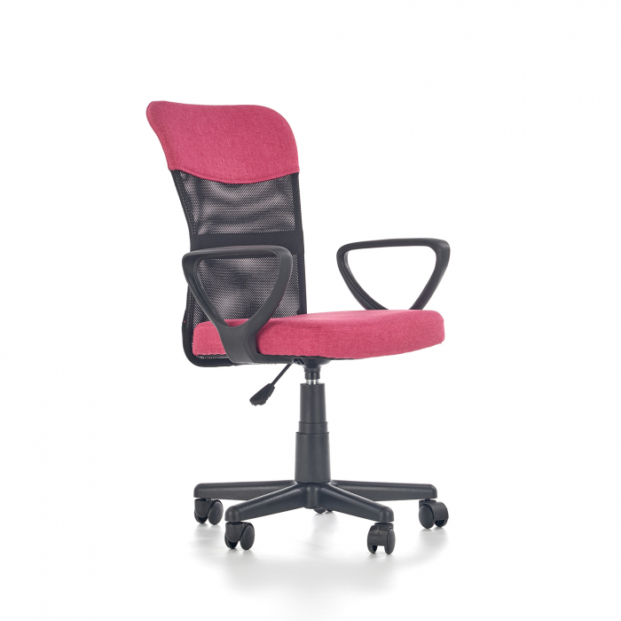 Scaun birou TIMMY, cu brate, rotativ, ajustabil, roz, 52x59x81 91 cm Scaun birou TIMMY, cu brate, rotativ, ajustabil, roz, 52x59x81 91 cm