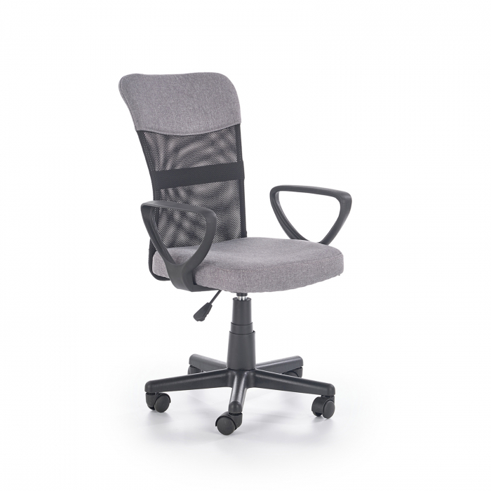 Scaun birou TIMMY, cu brate, rotativ, ajustabil, gri, 52x59x81 91 cm Scaun birou TIMMY, cu brate, rotativ, ajustabil, gri, 52x59x81 91 cm