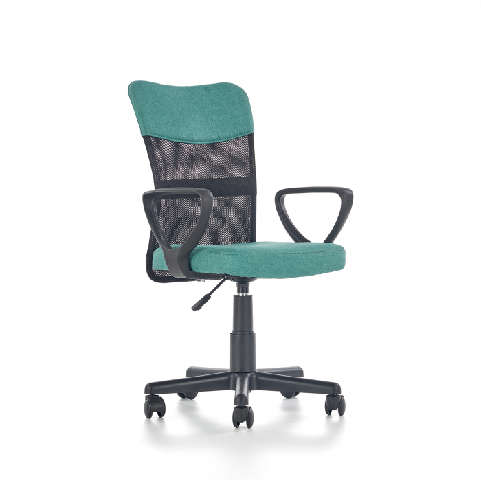 Scaun birou TIMMY, cu brate, rotativ, ajustabil, turcoaz, 52x59x81 91 cm Scaun birou TIMMY, cu brate, rotativ, ajustabil, turcoaz, 52x59x81 91 cm