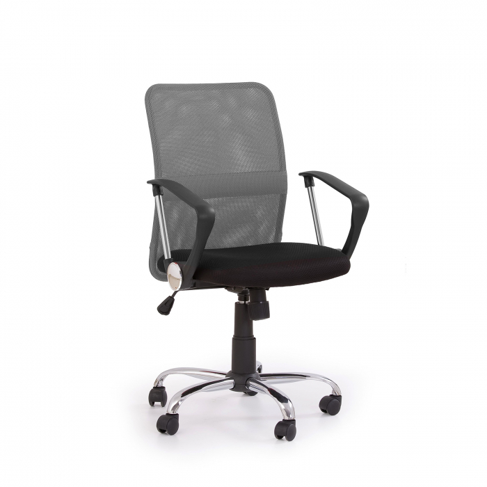 Scaun birou TONY, cu brate, rotativ, ajustabil, gri, 58x56x92 102 cm Scaun birou TONY, cu brate, rotativ, ajustabil, gri, 58x56x92 102 cm