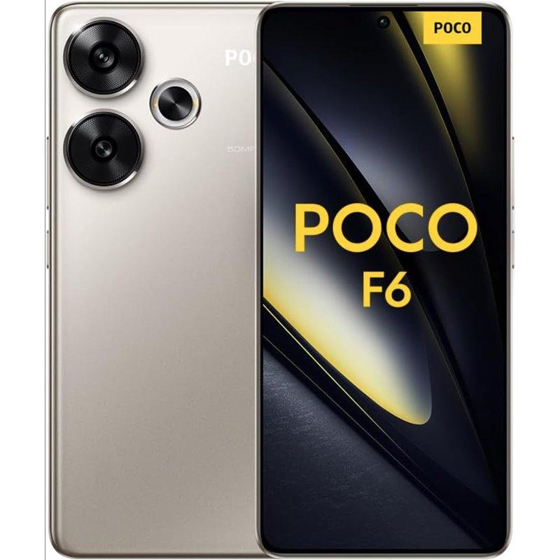 Telefon mobil Xiaomi Poco F6 5G, 12GB RAM, 512GB, Dual-SIM, Titanium Telefon mobil Xiaomi Poco F6 5G, 12GB RAM, 512GB, Dual-SIM, Titanium