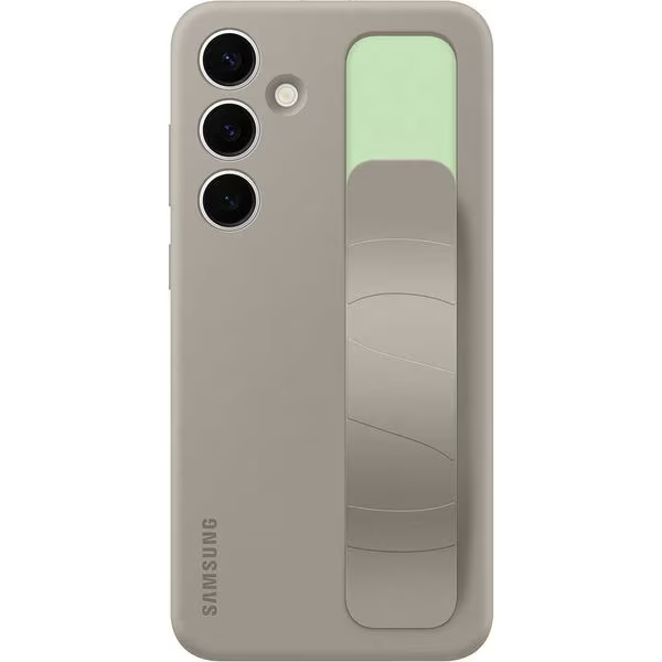 Husa telefon Samsung pentru Galaxy S24 Plus, Standing Grip Case, Maro Husa telefon Samsung pentru Galaxy S24 Plus, Standing Grip Case, Maro