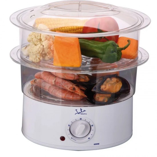 Aparat de gatit cu aburi Jata Steam Cooking, 3.5L Two, 400W, Transparent Aparat de gatit cu aburi Jata Steam Cooking, 3.5L Two, 400W, Transparent