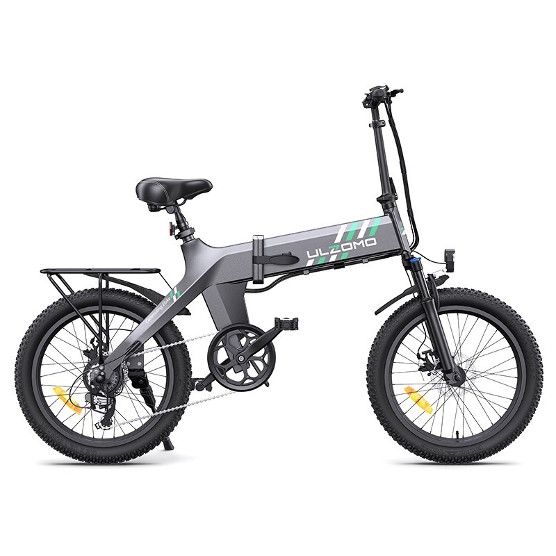 Bicicleta electrica pliabila Ulzomo Ridge 20 E-bike, 250W, 36V 15.6Ah, autonomie 60km, viteza maxima 25km/h, Grey, 20'' Bicicleta electrica pliabila Ulzomo Ridge 20 E-bike, 250W, 36V 15.6Ah, autonomie 60km, viteza maxima 25km/h, Grey, 20''