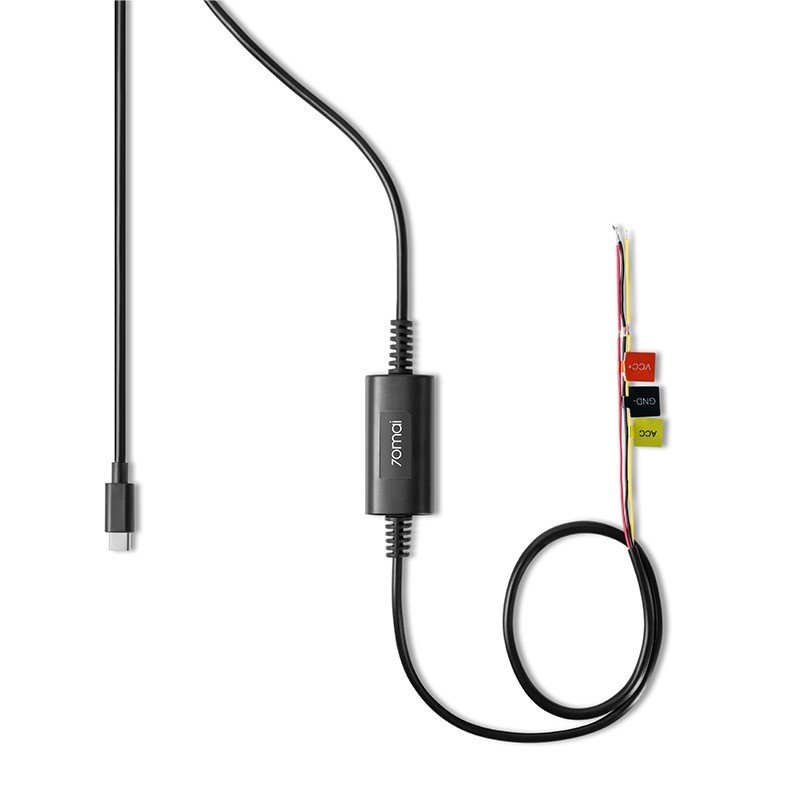 Set cabluri 70mai Hardwire Kit Type-C pentru camerele de bord 70mai A810, M500 si Omni 360 Dash Cam, monitorizare parcare Set cabluri 70mai Hardwire Kit Type-C pentru camerele de bord 70mai A810, M500 si Omni 360 Dash Cam, monitorizare parcare