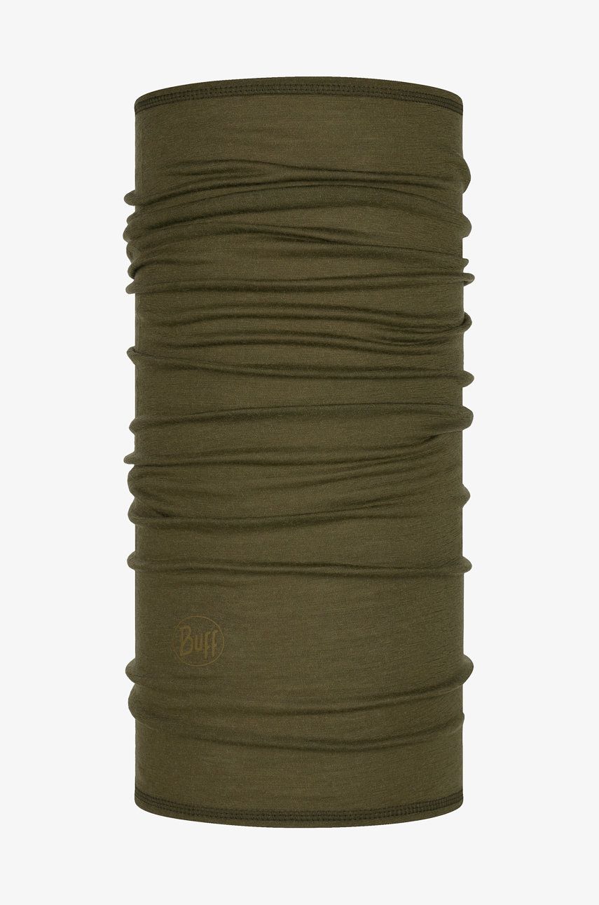 Buff Fular împletit bărbați, culoarea verde, material neted Buff Fular împletit bărbați, culoarea verde, material neted