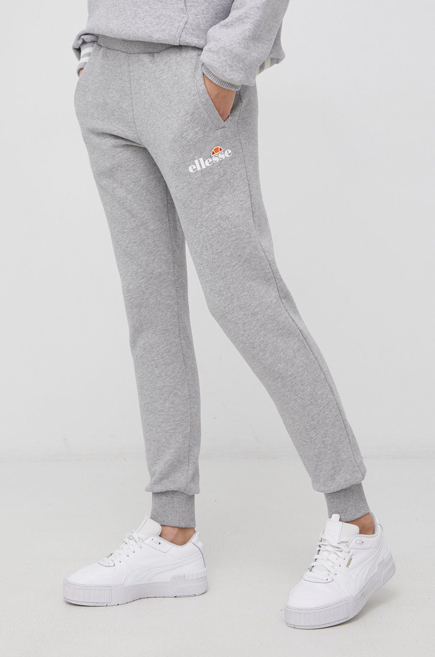 Ellesse Pantaloni femei, culoarea gri, melanj SGK13652-011 Ellesse Pantaloni femei, culoarea gri, melanj SGK13652-011