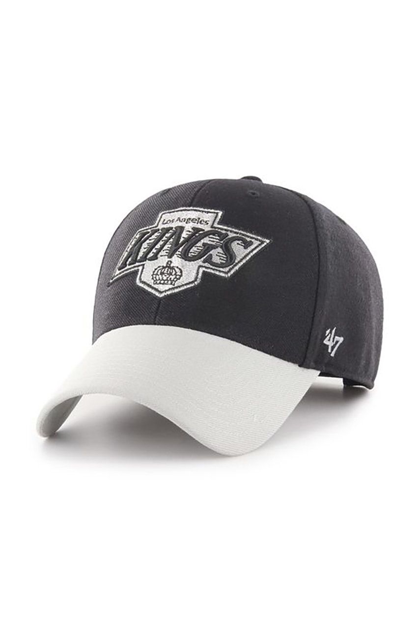 47brand șapcă NHL Vintage LA Kings culoarea negru, cu imprimeu HVIN-MVPTT08WBV-BKA88 47brand șapcă NHL Vintage LA Kings culoarea negru, cu imprimeu HVIN-MVPTT08WBV-BKA88