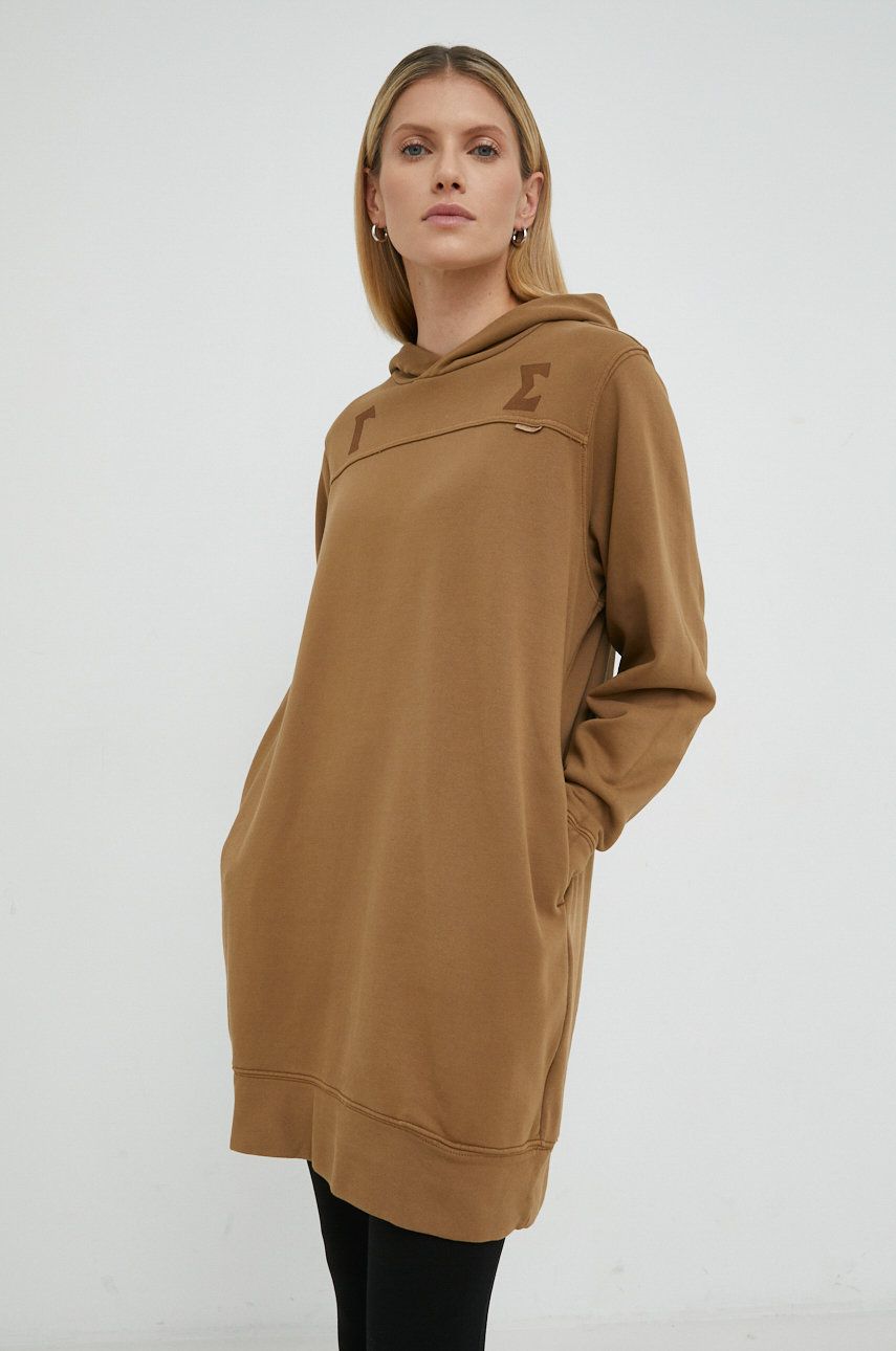 G-Star Raw rochie din bumbac culoarea bej, mini, oversize G-Star Raw rochie din bumbac culoarea bej, mini, oversize