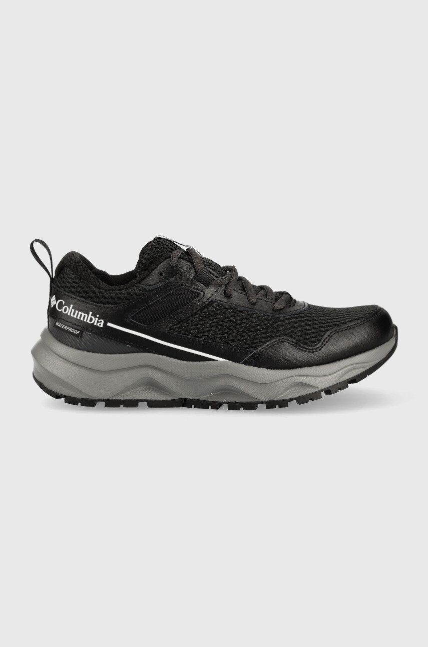 Columbia pantofi Plateau Waterproof femei, culoarea negru Columbia pantofi Plateau Waterproof femei, culoarea negru