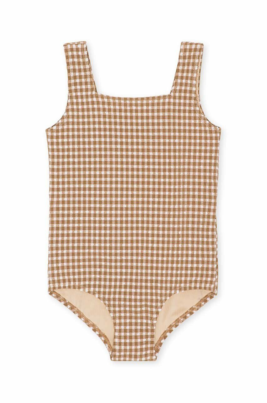 Konges Sløjd costum de baie dintr-o bucată pentru copii culoarea bej Konges Sløjd costum de baie dintr-o bucată pentru copii culoarea bej