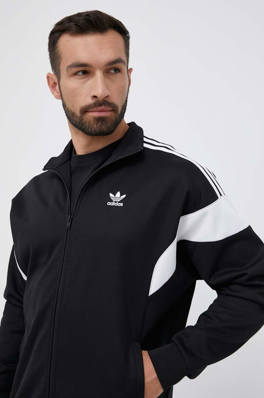 adidas Originals bluză bărbați, culoarea negru, cu model HS2064-black adidas Originals bluză bărbați, culoarea negru, cu model HS2064-black