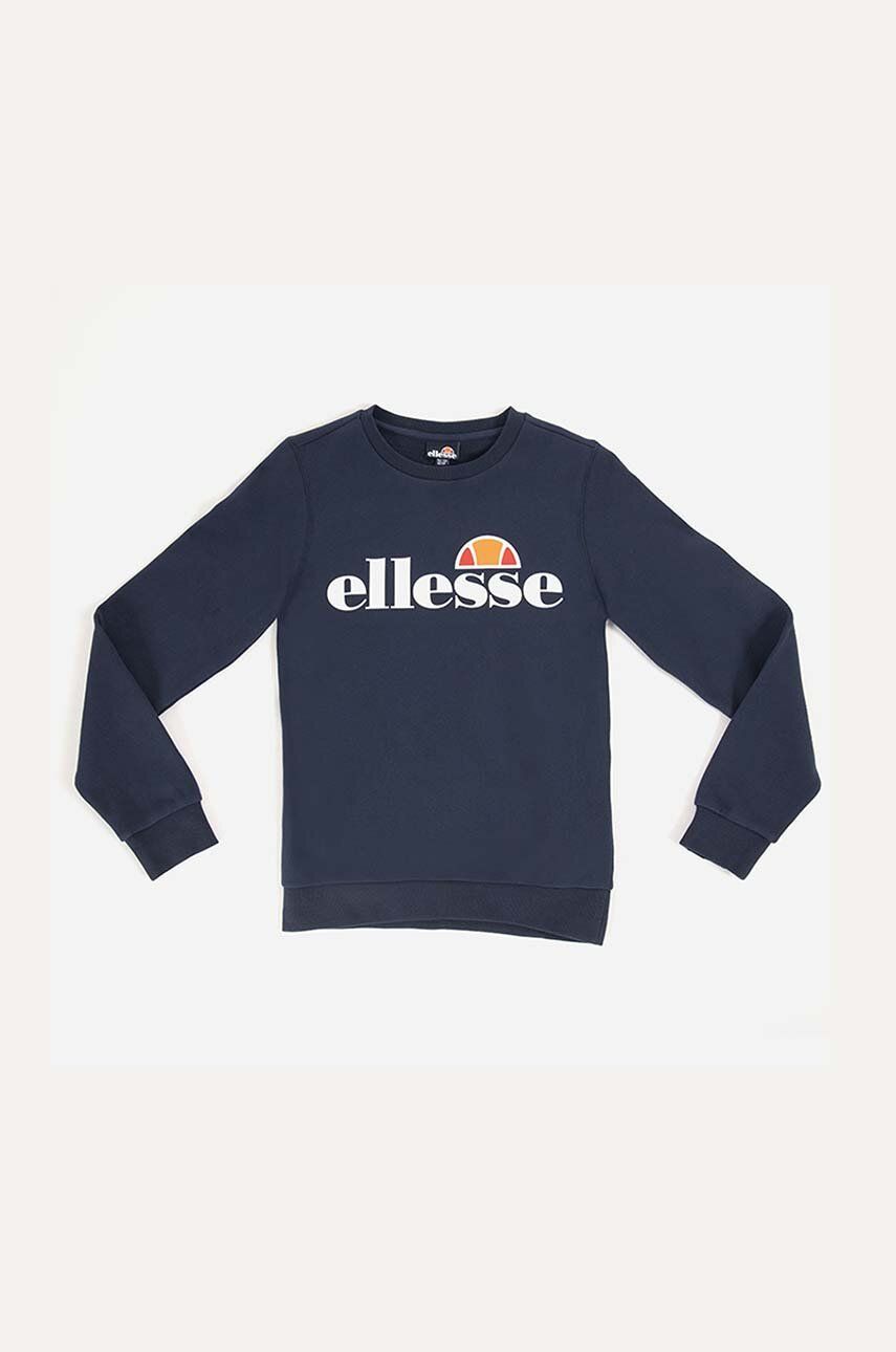 Ellesse bluza copii Suprios culoarea albastru marin, cu imprimeu Ellesse bluza copii Suprios culoarea albastru marin, cu imprimeu