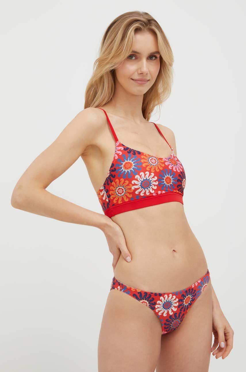 adidas Performance costum de baie din două piese Farm culoarea rosu, cupa moale adidas Performance costum de baie din două piese Farm culoarea rosu, cupa moale