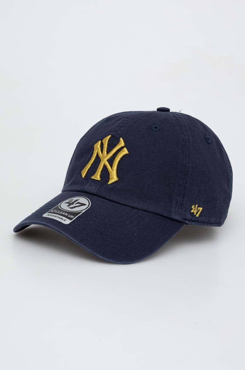 47brand șapcă de baseball din bumbac MLB New York Yankees culoarea albastru marin, cu imprimeu 47brand șapcă de baseball din bumbac MLB New York Yankees culoarea albastru marin, cu imprimeu