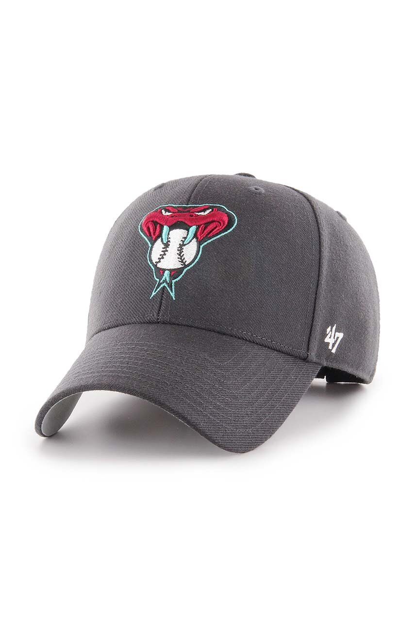 47brand șapcă MLB Arizona Diamondbacks culoarea gri, cu imprimeu B-MVP29WBV-CCB 47brand șapcă MLB Arizona Diamondbacks culoarea gri, cu imprimeu B-MVP29WBV-CCB