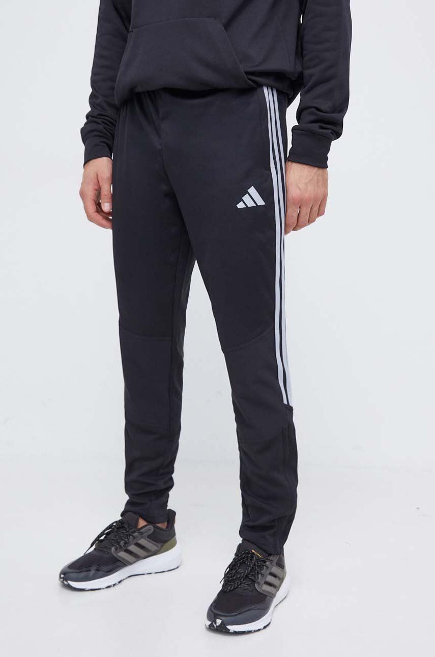 adidas Performance pantaloni de antrenament Tiro 23 Competition Winterized culoarea negru, cu imprimeu adidas Performance pantaloni de antrenament Tiro 23 Competition Winterized culoarea negru, cu imprimeu