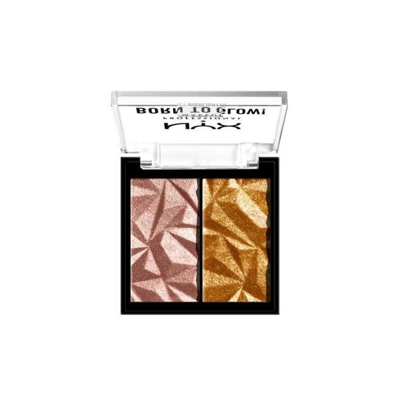 Iluminator, NYX Professional Makeup, Born To Glow, Icy Highlighter Duo, 05 Rock Candy, 5.7 g Iluminator, NYX Professional Makeup, Born To Glow, Icy Highlighter Duo, 05 Rock Candy, 5.7 g