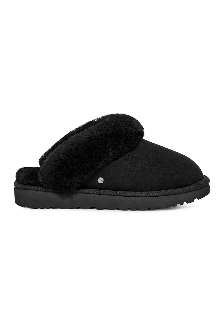Papuci de casa din piele intoarsa cu captuseala din blana shearling Classic Papuci de casa din piele intoarsa cu captuseala din blana shearling Classic
