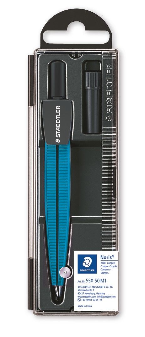 Compas - Noris school compass - metallic blue, 550 50 M1 | Staedtler Compas - Noris school compass - metallic blue, 550 50 M1 | Staedtler