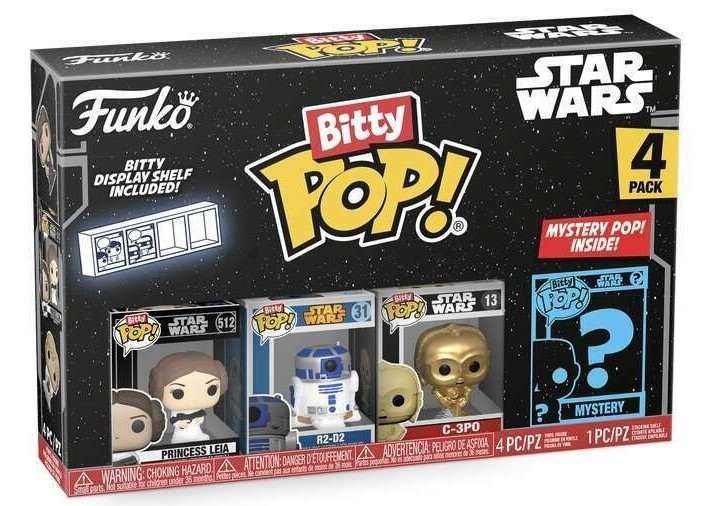 Set 4 figurine - Pop! Bitty - Star Wars Leia | Funko