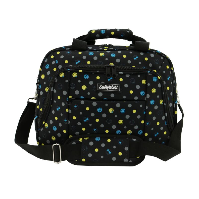 Geanta avion Lamonza Smiley Face Be Happy 36x29x14 cm, 0.48 kg, , atasabila la maner troler Geanta avion Lamonza Smiley Face Be Happy 36x29x14 cm, 0.48 kg, , atasabila la maner troler