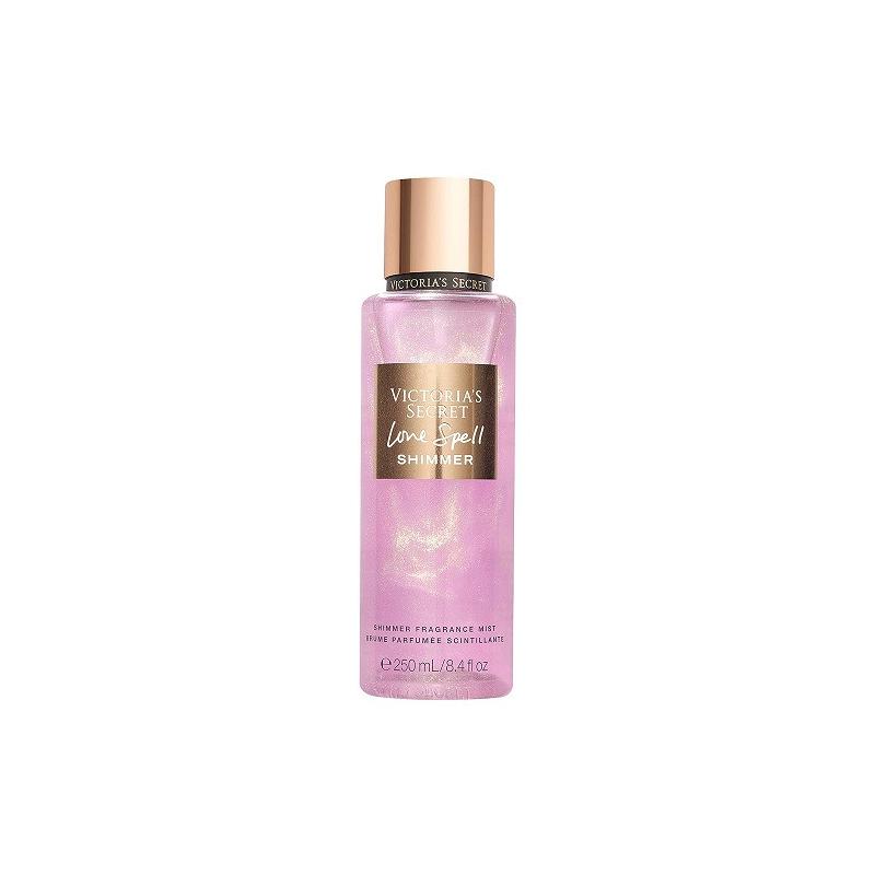 Spray de corp stralucitor, Victoria's Secret, Love Spell Shimmer, Cherry Blossom & Fresh Peach, 250 ml Spray de corp stralucitor, Victoria's Secret, Love Spell Shimmer, Cherry Blossom & Fresh Peach, 250 ml