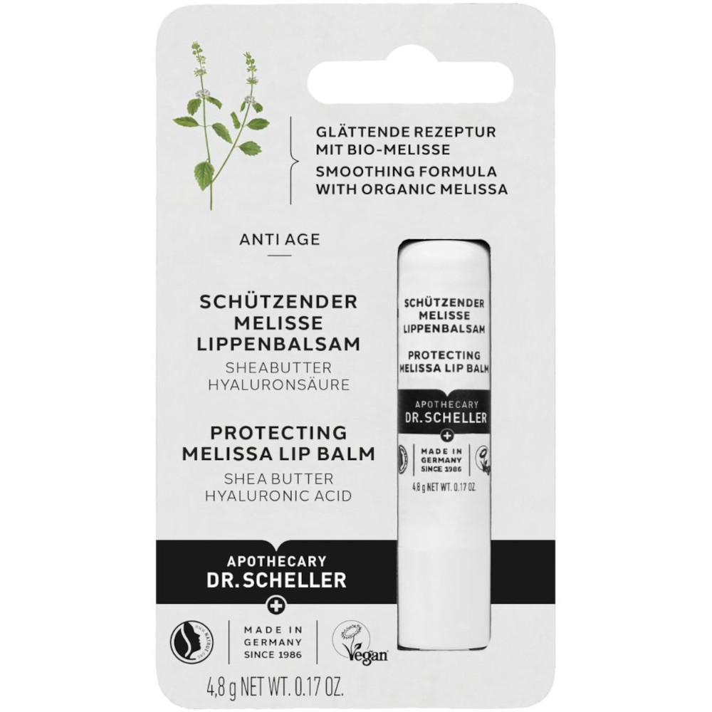 Balsam de buze protector cu extract de lemon balm, Dr. Scheller, 4.8 gr Balsam de buze protector cu extract de lemon balm, Dr. Scheller, 4.8 gr