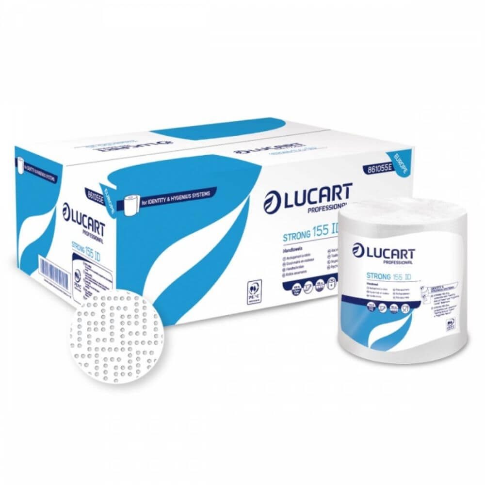 Prosop Hartie Lucart Strong, 2 Straturi, 6 Buc/Set, 554 Foi/Rola, Lungime Rola 155 m, Celuloza Pura Prosop Hartie Lucart Strong, 2 Straturi, 6 Buc/Set, 554 Foi/Rola, Lungime Rola 155 m, Celuloza Pura