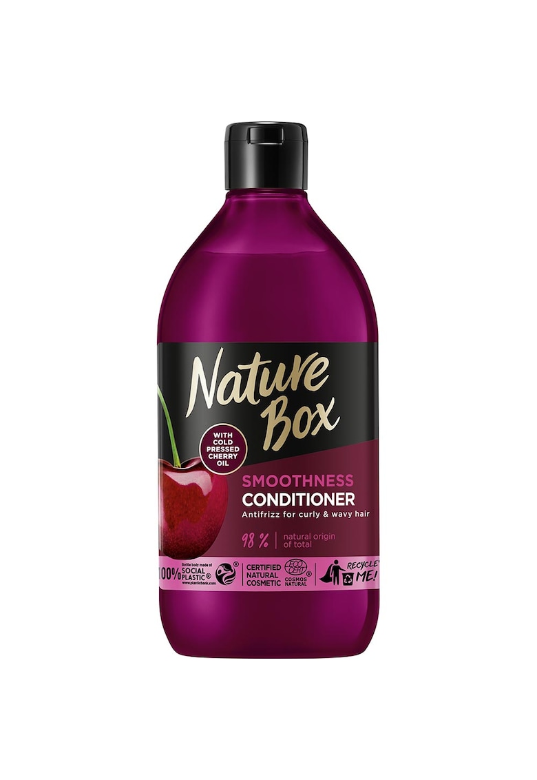 Balsam cu ulei din samburi de cirese presat la rece pentru netezirea parului rebel - cu efect anti-electrizare - 385 ml Balsam cu ulei din samburi de cirese presat la rece pentru netezirea parului rebel - cu efect anti-electrizare - 385 ml