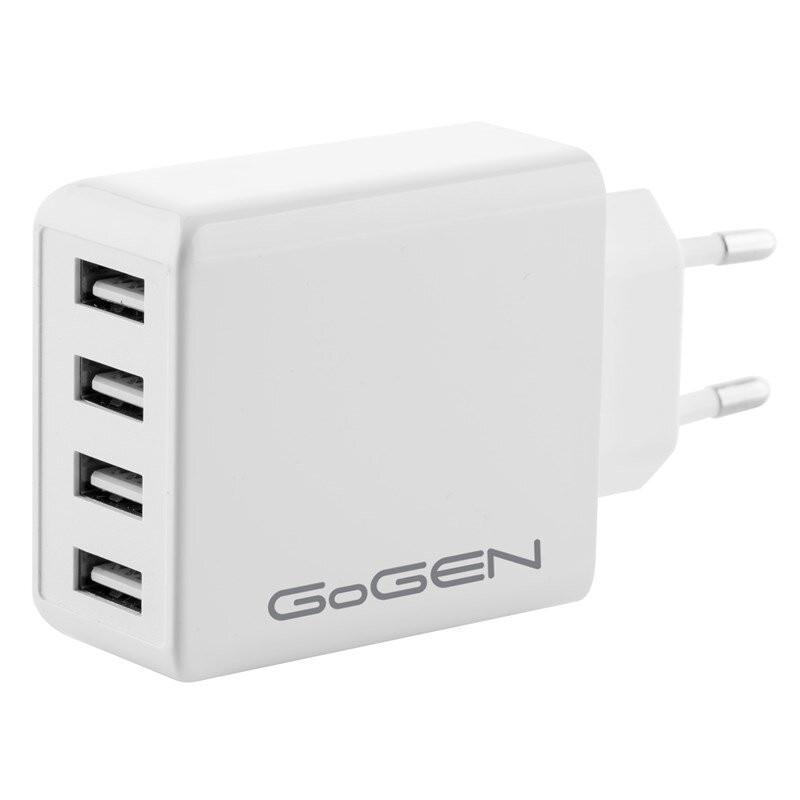 Adaptor de incarcare la retea GoGEN ACH400, 4 x USB 5V/6 A, 30 W, alb Adaptor de incarcare la retea GoGEN ACH400, 4 x USB 5V/6 A, 30 W, alb