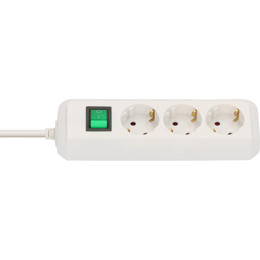 Prelungitor Brennenstuhl Eco-Line 163494, 3 prize Schuko, 3m, Alb Prelungitor Brennenstuhl Eco-Line 163494, 3 prize Schuko, 3m, Alb