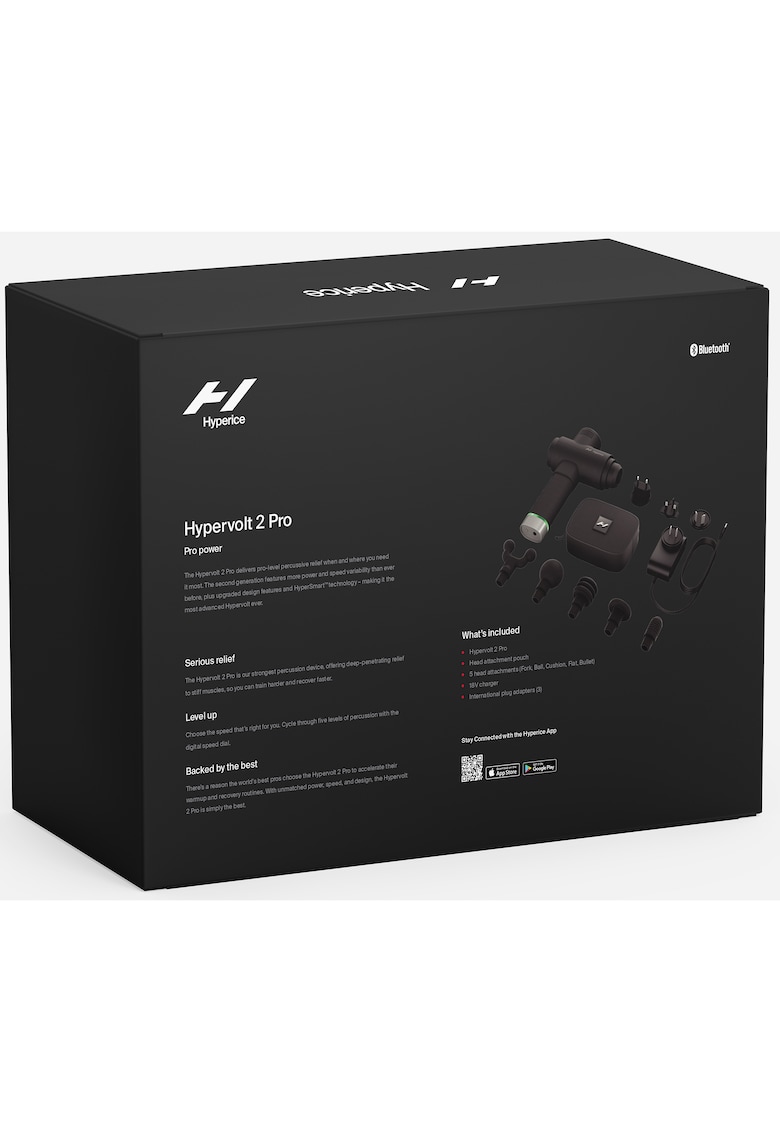 Aparat de masaj cu vibratie Hypervolt 2 Pro - 5 capete - 5 trepte percutie - autonomie pana la 3 ore - Motor Brushless high-torque 90W - Patented Pressure Sensor Technology™ - Bluetooth - Aparat de masaj cu vibratie Hypervolt 2 Pro - 5 capete - 5 trepte percutie - autonomie pana la 3 ore - Motor Brushless high-torque 90W - Patented Pressure Sensor Technology™ - Bluetooth -
