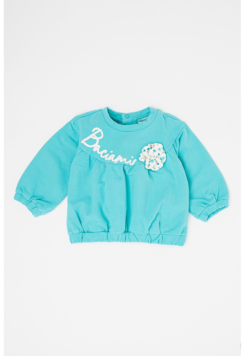 Bluza de trening cu decolteu la baza gatului - din amestec de bumbac Bluza de trening cu decolteu la baza gatului - din amestec de bumbac