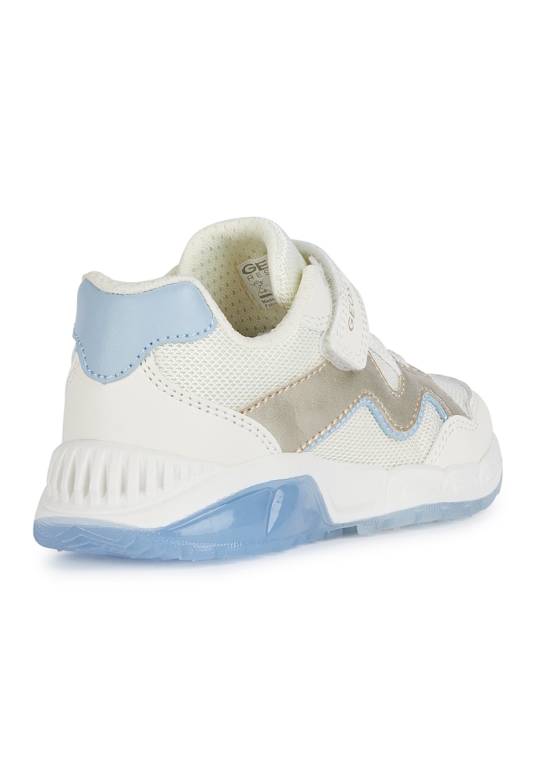 Pantofi sport din piele ecologica si material textil cu inchidere velcro Pantofi sport din piele ecologica si material textil cu inchidere velcro