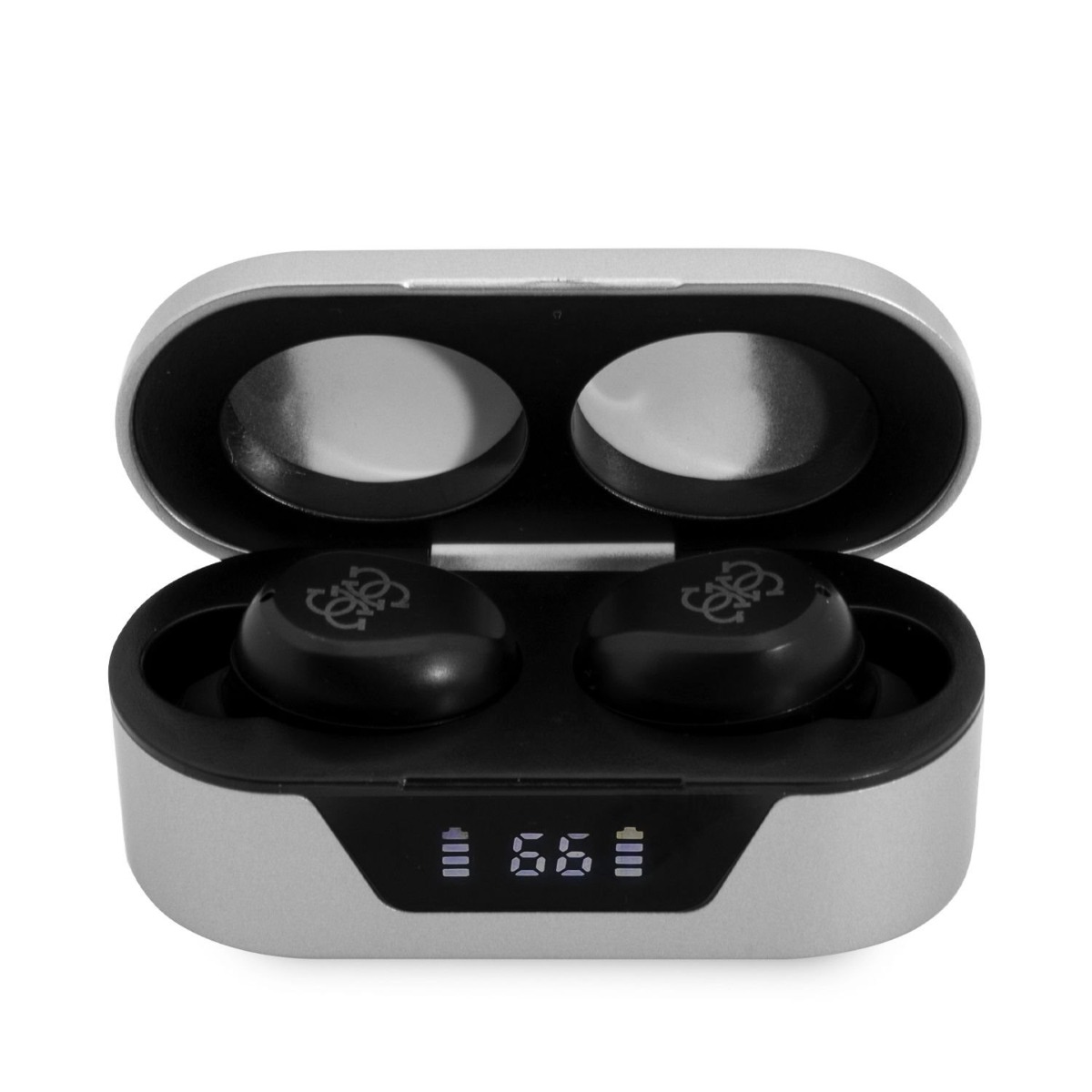 Casti In-Ear Guess, True Wireless, Bluetooth 5.0, GUTWST31EG, Silver Casti In-Ear Guess, True Wireless, Bluetooth 5.0, GUTWST31EG, Silver