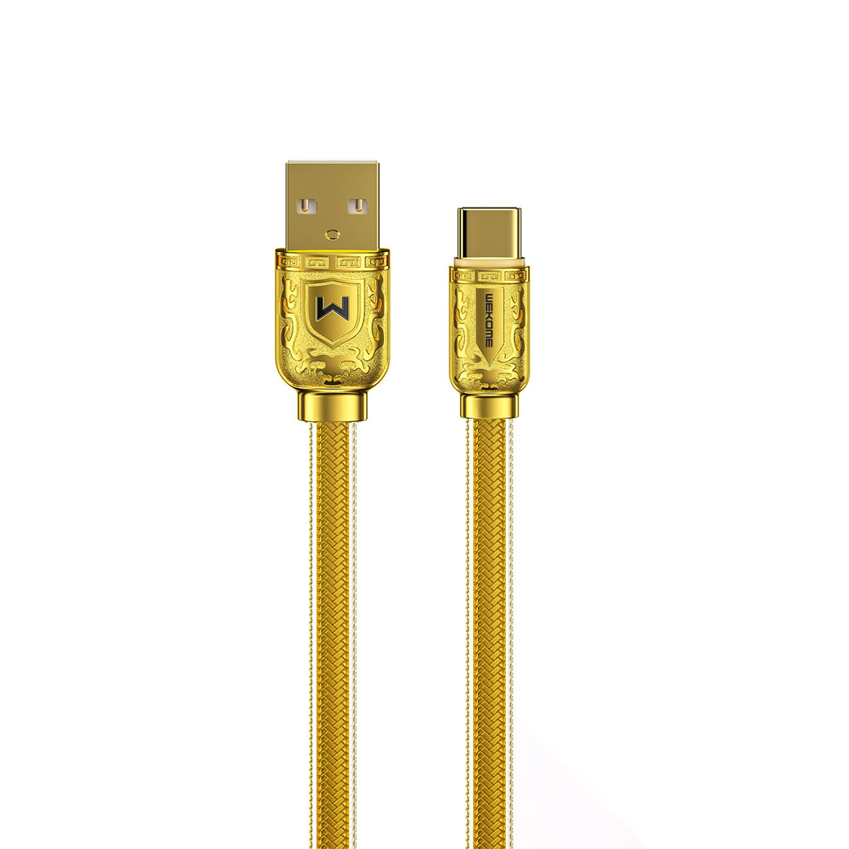 Cablu de date WK Design, USB/Type-C, 6A, 1m, WDC-161, Auriu Cablu de date WK Design, USB/Type-C, 6A, 1m, WDC-161, Auriu