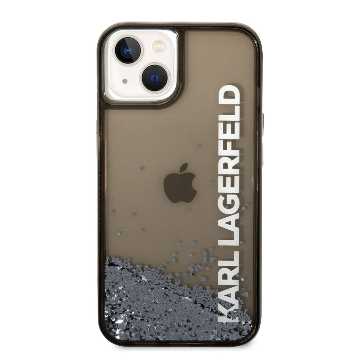 Husa de protectie telefon Karl Lagerfeld pentru iPhone 14 Plus, Liquid Glitter Elongated Logo, Plastic, Negru Husa de protectie telefon Karl Lagerfeld pentru iPhone 14 Plus, Liquid Glitter Elongated Logo, Plastic, Negru