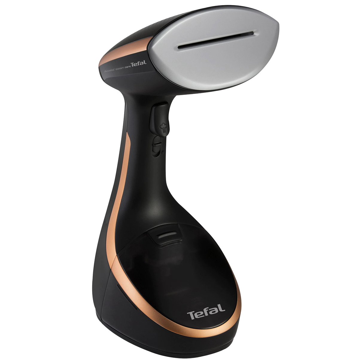 Aparat de calcat cu aburi Tefal Access Steam Care DT9100E0, 1600 W, 30 g/min, Talpa invelis ceramic, 3 functii, Negru/Maro Aparat de calcat cu aburi Tefal Access Steam Care DT9100E0, 1600 W, 30 g/min, Talpa invelis ceramic, 3 functii, Negru/Maro