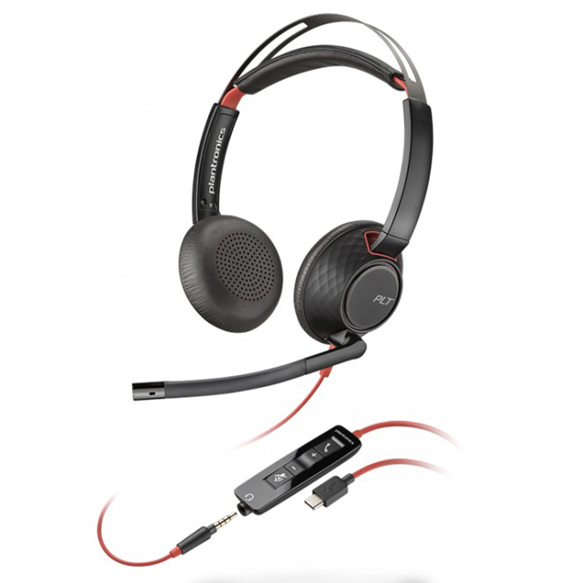 Casti Over-Ear Plantronics BlackWire C5220 USB-C, Negru Casti Over-Ear Plantronics BlackWire C5220 USB-C, Negru